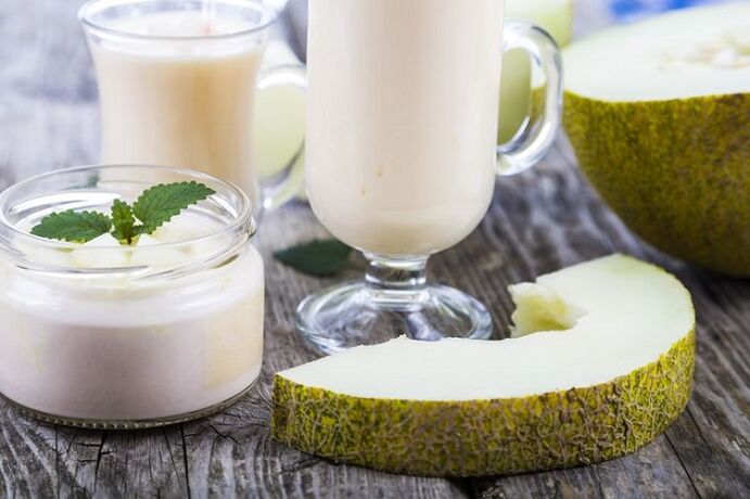 Joghurt mit Melone zum Abnehmen