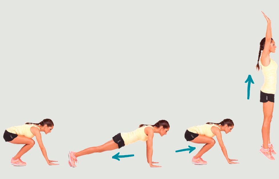 Burpee für ein Ganzkörpertraining